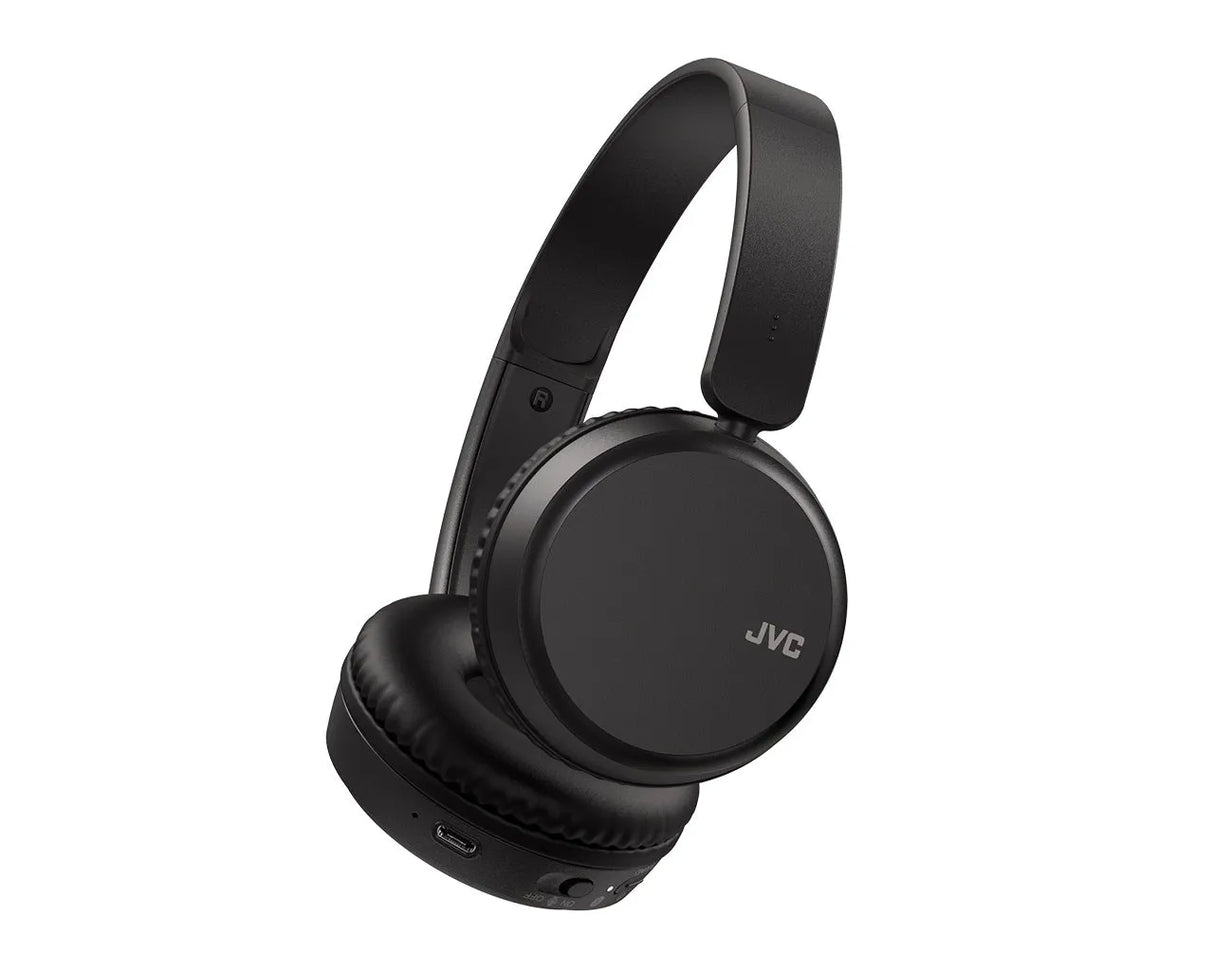 JVC, HA-S36W-BU, juodos sp. dinaminės ausinės, mikrofonas