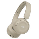 JVC, HA-S59W-CU, matinės smėlio sp. dinaminės ausinės, mikrofonas - šoninis vaizdas su mygtukais ir jungtimis