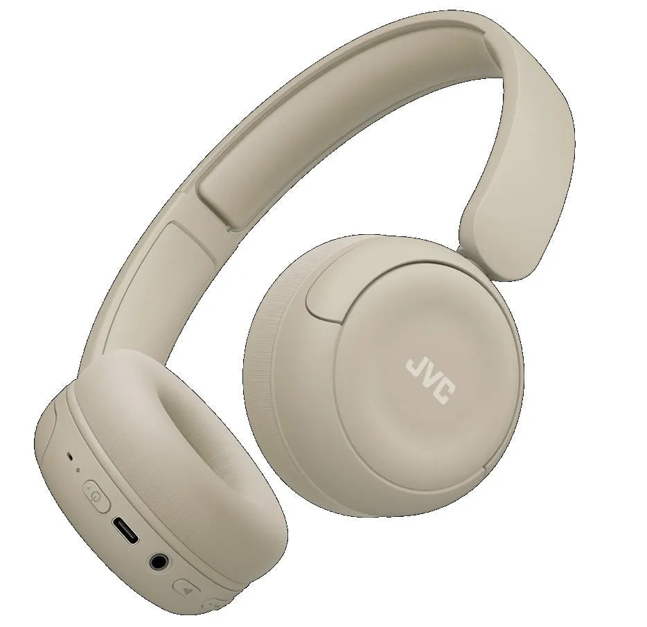 JVC, HA-S59W-CU, matinės smėlio sp. dinaminės ausinės, mikrofonas