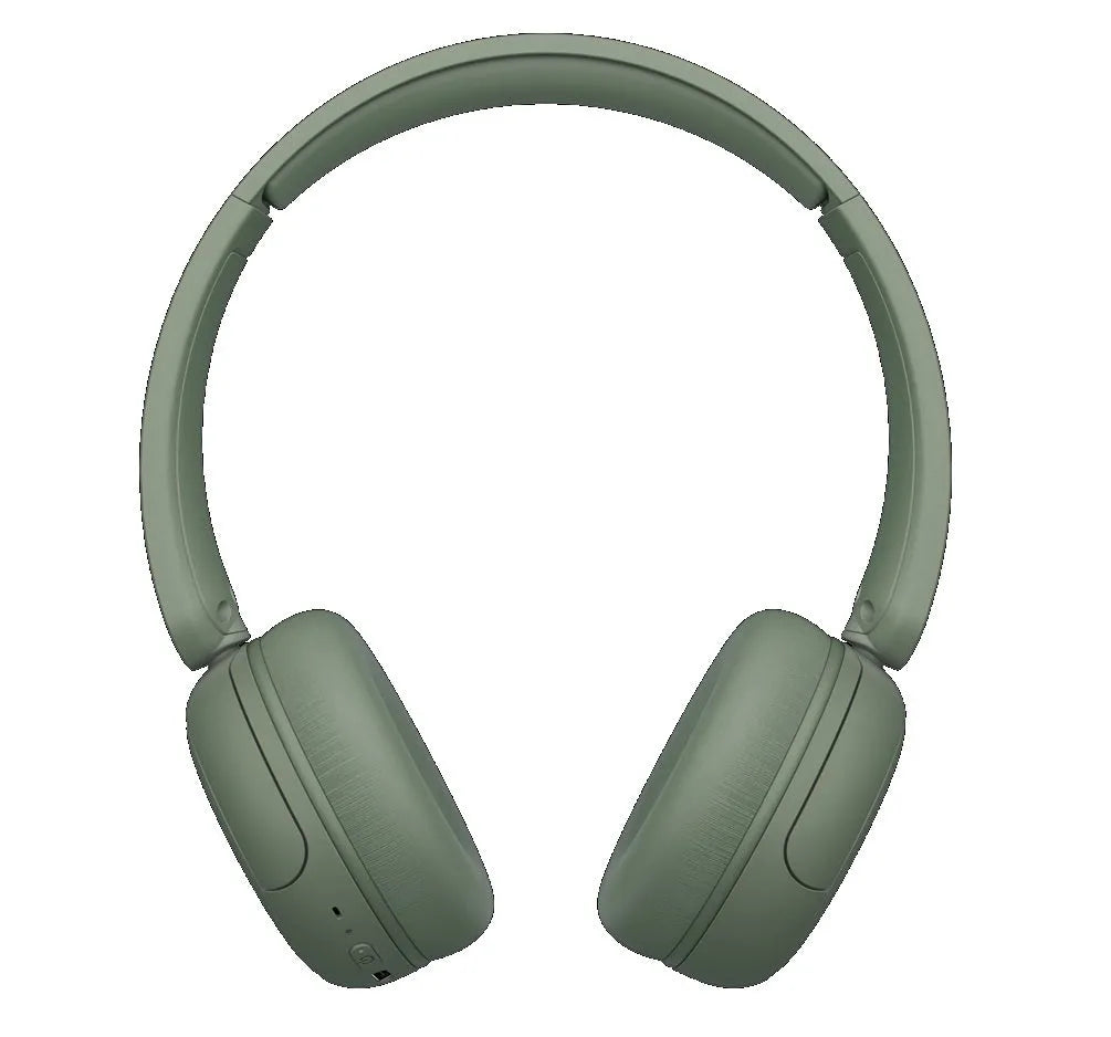 JVC, HA-S59W-GU, chaki žalios sp. dinaminės ausinės, mikrofonas - Šoninis vaizdas su mygtukais
