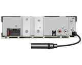 JVC, KD-DB622BT CD/USB MP3/WMA automagnetola su AUX įėjimu - Galinė panelė su jungtimis ir mikrofonas