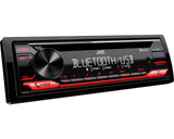 JVC, KD-T822BT CD/USB MP3/WMA automagnetola su AUX įėjimu - Ryškiai raudoni valdymo mygtukai ir didelis sukamasis reguliatorius