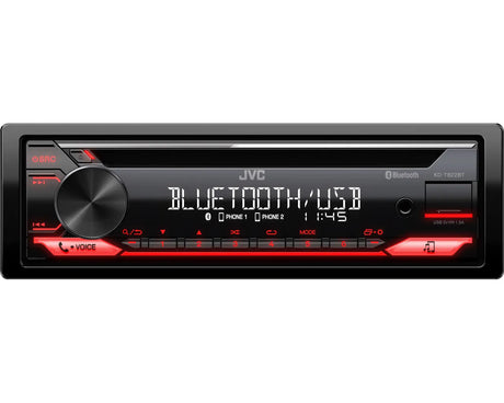 JVC, KD-T822BT CD/USB MP3/WMA automagnetola su AUX įėjimu
