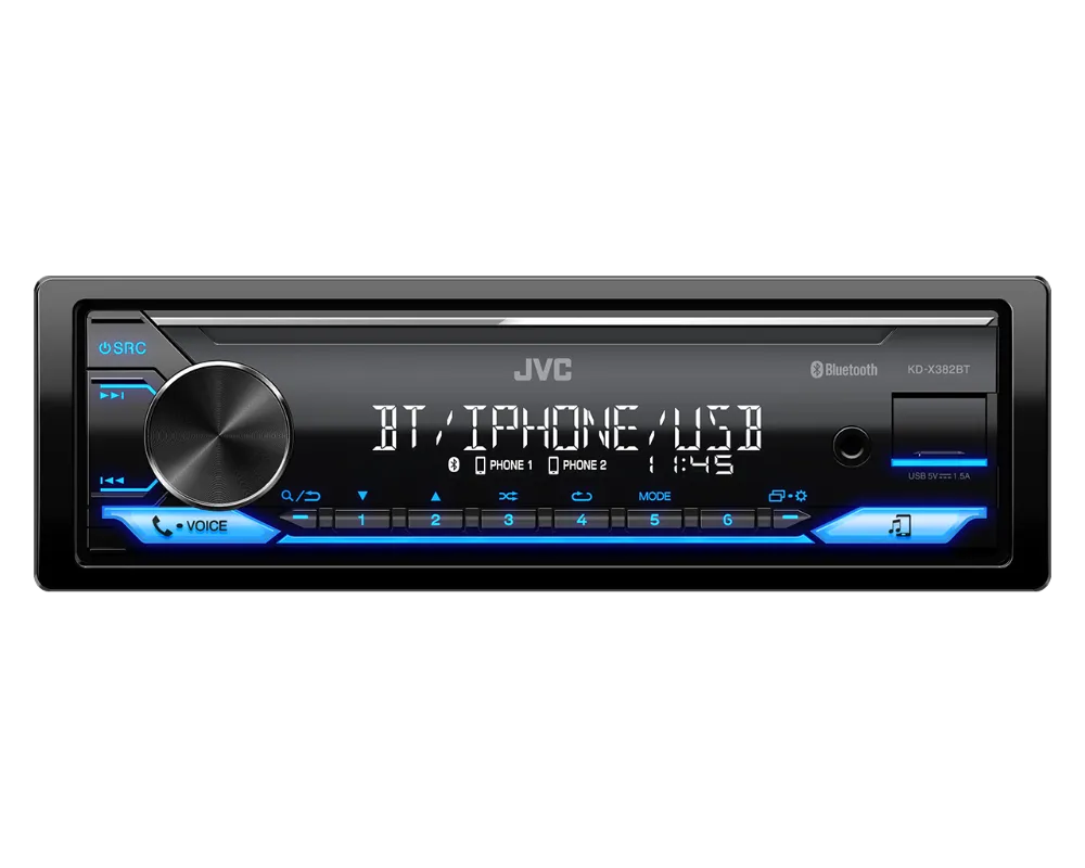 JVC KD-X382BT, automobilinė magnetola
