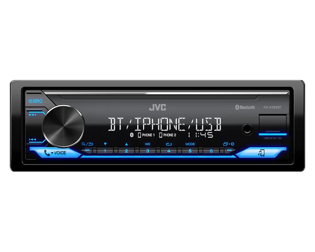 JVC KD-X382BT, automobilinė magnetola