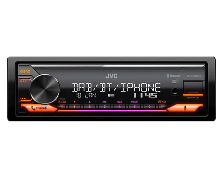 JVC, KD-X482DBT USB MP3 magnetola su AUX įėjimu, Bluetoot - Apšviesti valdymo mygtukai ir ekranas