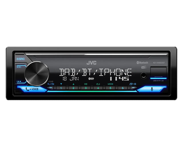 JVC, KD-X482DBT USB MP3 magnetola su AUX įėjimu, Bluetoot