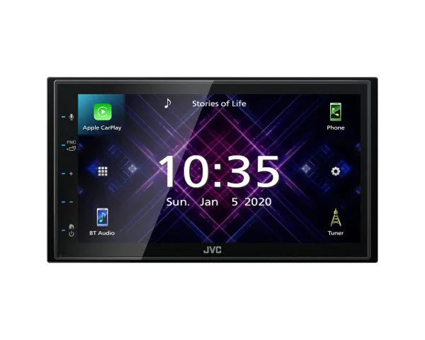 JVC, KW-M560BT 2-DIN AV grotuvas su 6.8" ekranu, Bluetooth - Ekrano sąsaja su Apple CarPlay ir telefonu