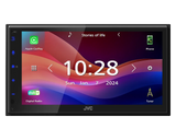 JVC KW-M695DBW, 6.8" multimedija su belaidžiu Apple CarPlay ir Android Auto - Ekranas su laikrodžiu ir piktogramomis