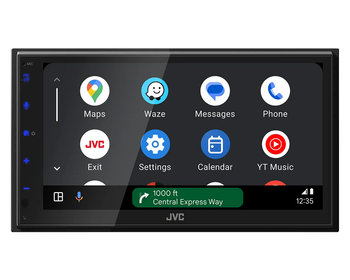 JVC KW-M695DBW, 6.8" multimedija su belaidžiu Apple CarPlay ir Android Auto - Ekrano vaizdas su programėlių piktogramomis