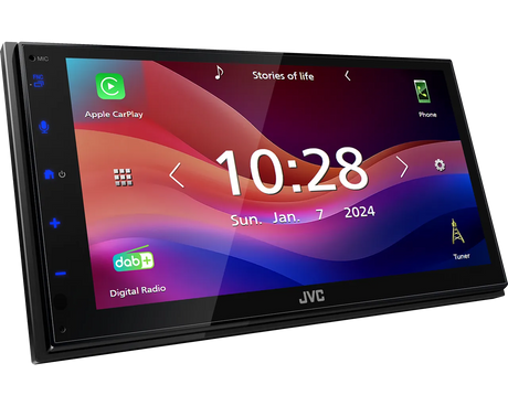 JVC KW-M695DBW, automobilinė multimedija su 6.8" ekranu, Bluetooth
