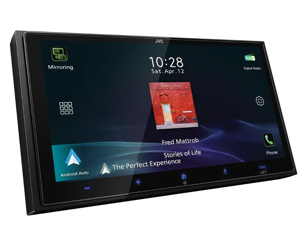 JVC KW-M795DBW, 6.92" HD automobilinė multimedija su belaidžiu Apple CarPlay ir Android Auto