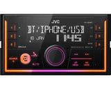 JVC, KW-X850BT 2-DIN USB MP3 magnetola su AUX ir Bluetooth - Apšviestas valdymo ratukas ir šoninės juostelės