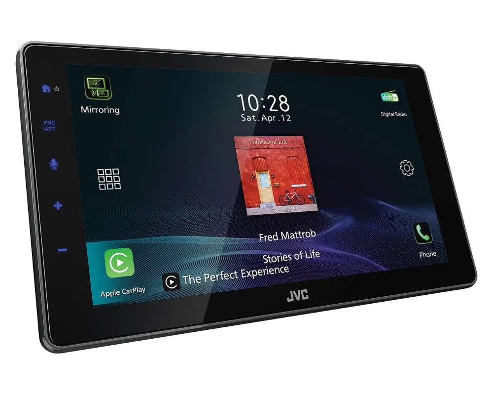 JVC KW-Z900DBW, 9″ automobilinė multimedija su belaidžiu Apple CarPlay, Android Auto