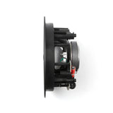 Jamo IC 406 FG II, į lubas montuojamos garso kolonėlės - Šoninis vaizdas su vidinėmis jungtimis