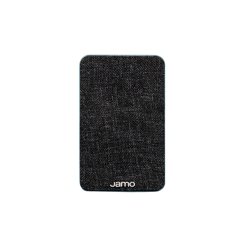 Jamo mini MKII, aktyvios lentyninės garso kolonėlės - audinio tekstūros priekinė dalis su logotipu