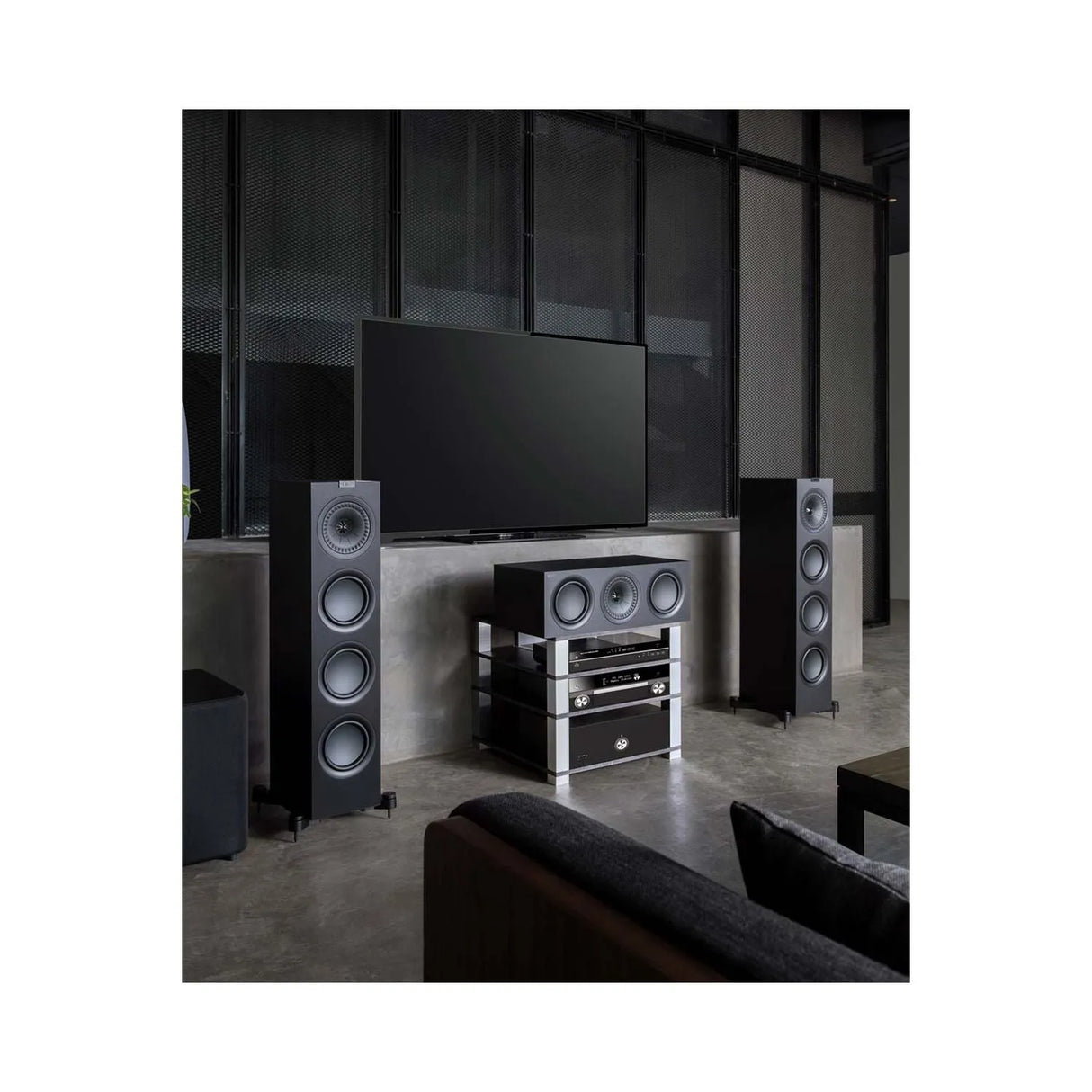 KEF Q650c, Centrinė garso kolonėlė 150W - centrinė kolonėlė su trim garsiakalbiais