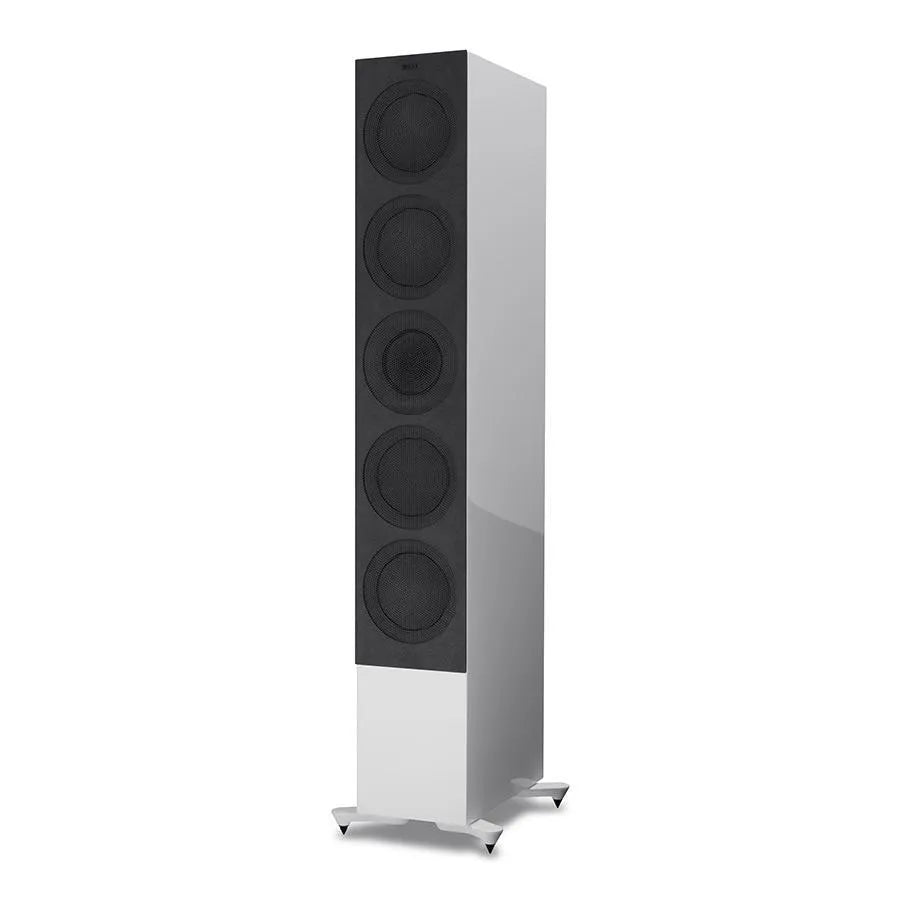 KEF R11, grindinės garso kolonėlės (įvairių spalvų) - Šoninis vaizdas su penkiais garsiakalbiais