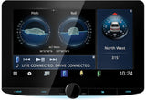 KENWOOD, DMX9724XDS 1-DIN AV grotuvas su 10.1" ekranu, Bluetooth - Navigacijos ir automobilio kampų rodymas