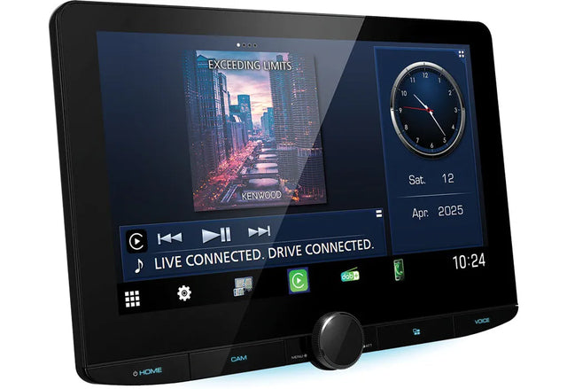 KENWOOD, DMX9724XDS 1-DIN AV grotuvas su 10.1" ekranu, Bluetooth