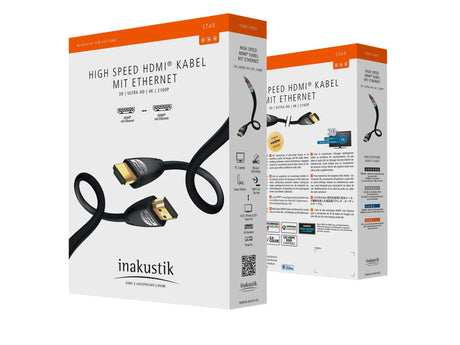 Kabelis HDMI-HDMI kištukai 1.5m (HDMI 2.0) In-Akustik STAR