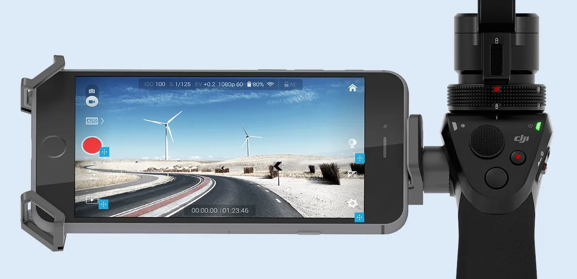 Kamera su elektroniniu stabilizatoriumi DJI Osmo 4K, Dovana +2 baterijos, +16GB atminties kortelė