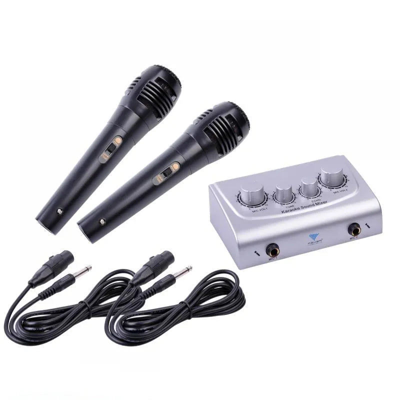 Karaoke pultas su dinaminiais mikrofonais Azusa MIK0115