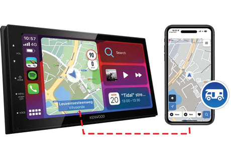 Kenwood, DMX-5020DABCAMPER 2-DIN multimedija, Bluetooth, USB, Kem - priekinis skydelis su telefonu ir navigacija