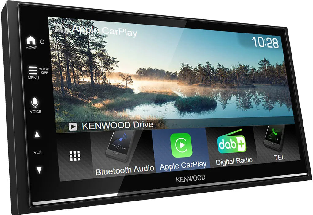 Kenwood, DMX-7722DABS 2-DIN WIFI multimedija, Bluetooth, USB - Šoninis vaizdas su valdymo mygtukais