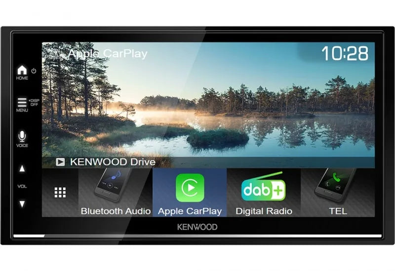 Kenwood DMX-7722DABS, 7" multimedija su Apple CarPlay ir Android Auto - Ekrano piktogramos su "Apple CarPlay" ir "DAB+
