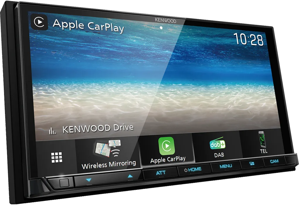 Kenwood DMX8020DABS, 7.0" automobilinė multimedija. Belaidis Apple Carplay