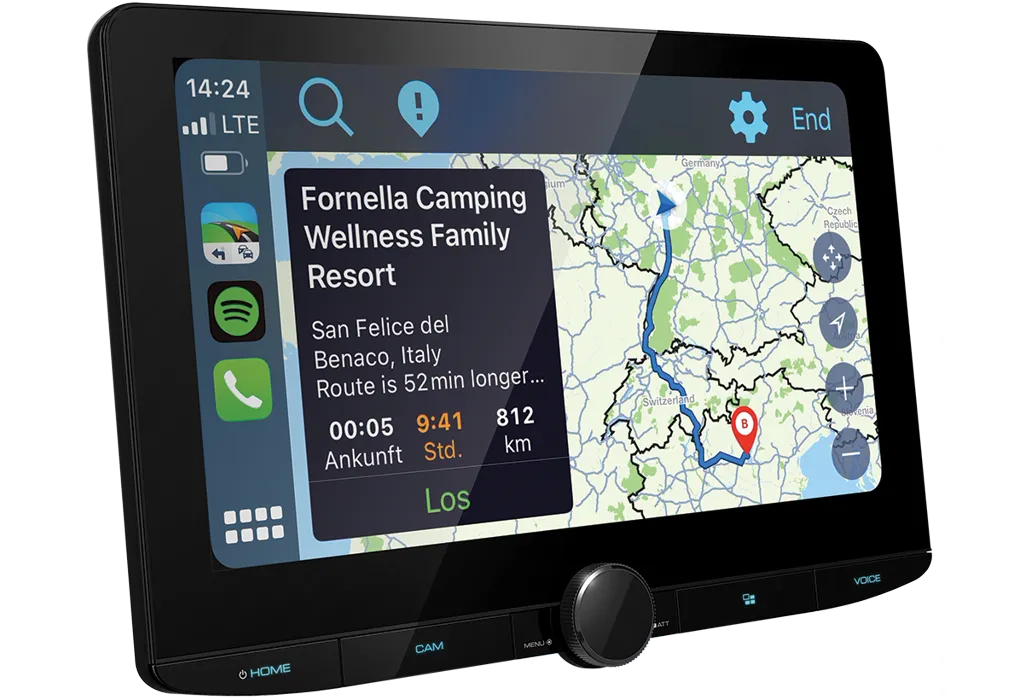 Kenwood DMX9724XDS, 10.1" multimedija su CarPlay, Android Auto ir DAB+