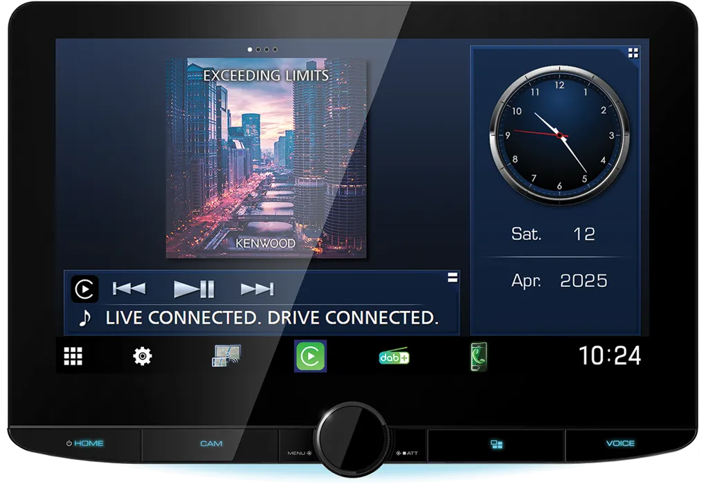 Kenwood DMX9724XDS, 10.1" multimedija su CarPlay, Android Auto ir DAB+