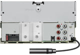 Kenwood, DPX-7300DAB 2-DIN USB/CD MP3 magnetola su AUX - galinė panelė su jungtimis ir laidu