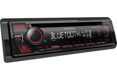 Kenwood, KDC-BT460U CD/USB MP3/WMA automagnetola su AUX įėjimu - Valdymo mygtukai ir ekranas iš arti