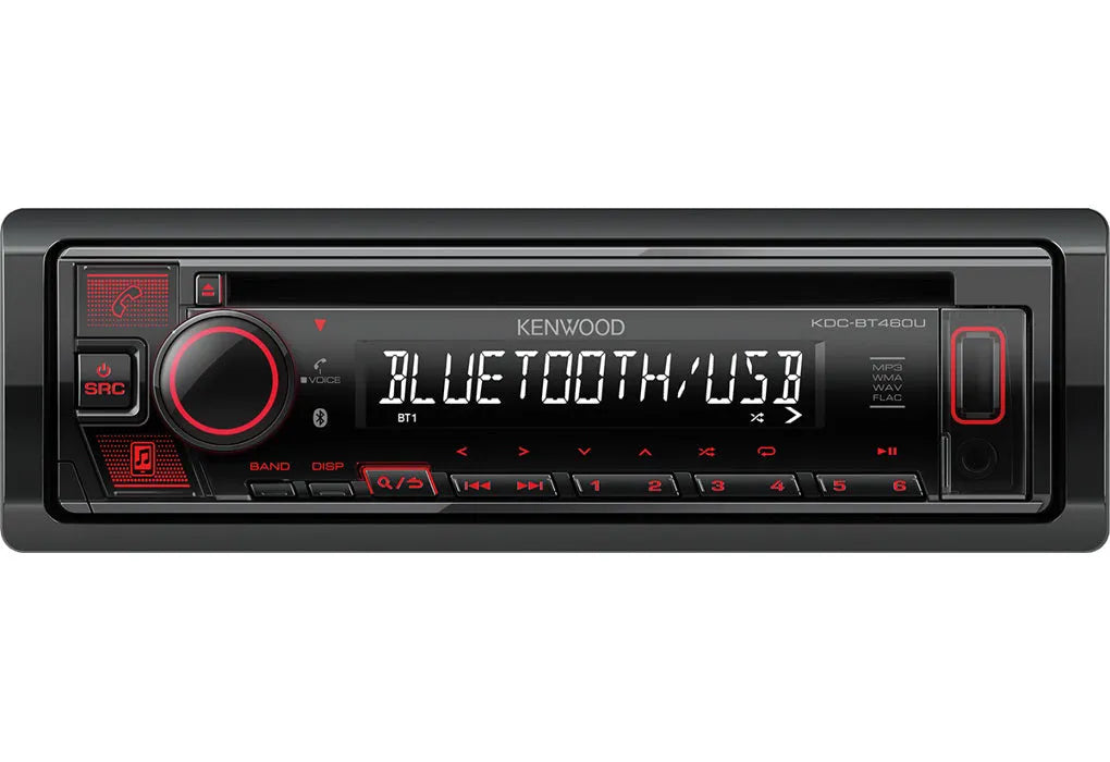 Kenwood, KDC-BT460U CD/USB MP3/WMA automagnetola su AUX įėjimu