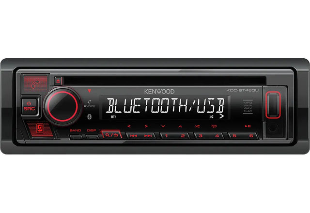 Kenwood, KDC-BT460U CD/USB MP3/WMA automagnetola su AUX įėjimu