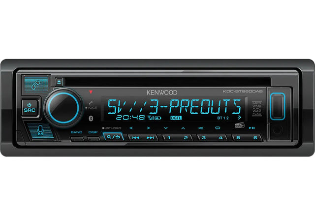 Kenwood, KDC-BT960DAB CD/USB MP3/WMA automagnetola su AUX įėjimu