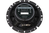 Kenwood, KFC-PS1797, 17 cm /6.75" 3-juostų koaksialiniai garsiakal - Garsiakalio galinė pusė su etiketėmis