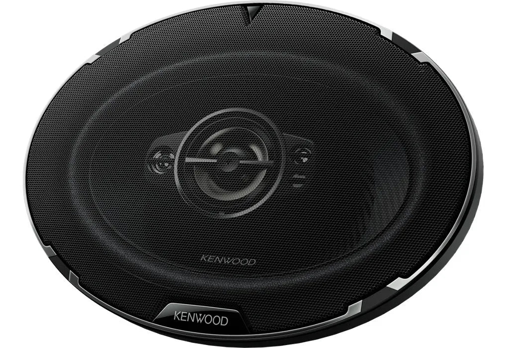 Kenwood, KFC-PS6997, 15x23 cm /6x9" 5-juostų koaksialiniai garsiak - 5-juostų garsiakalbio priekinė dalis su grotelėmis