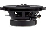 Kenwood, KFC-X1741, 17 cm /6.75" 3-juostų koaksialiniai garsiakal - Šoninis vaizdas su jungtimis ir kondensatoriumi