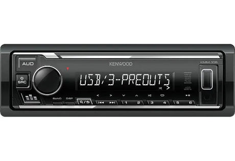 Kenwood KMM-106 USB MP3/WMA automagnetola su AUX įėjimu