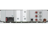 Kenwood, KMM-BT358 bluetooth, USB MP3/WMA automagnetola su AUX įėj - Galinė panelė su RCA jungtimis ir laidų jungikliais