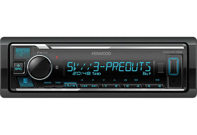 Kenwood, KMM-BT358 bluetooth, USB MP3/WMA automagnetola su AUX įėj