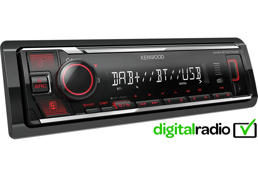 Kenwood KMM-BT407DAB, automagnetola