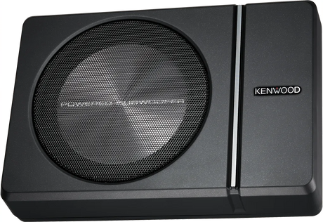 Kenwood KSC-PSW8, Aktyvus subas 250W - grotelės su logotipu ir šoninė juosta