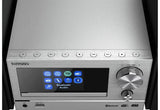 Kenwood, M-7000S-S muzikinis centras, sidabr. sp. - ekranas su piktogramomis ir valdymo ratukas