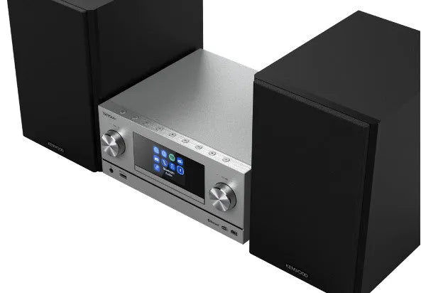 Kenwood, M-9000S-S muzikinis centras, sidabr. sp. - spalvotas ekranas su meniu pasirinkimais