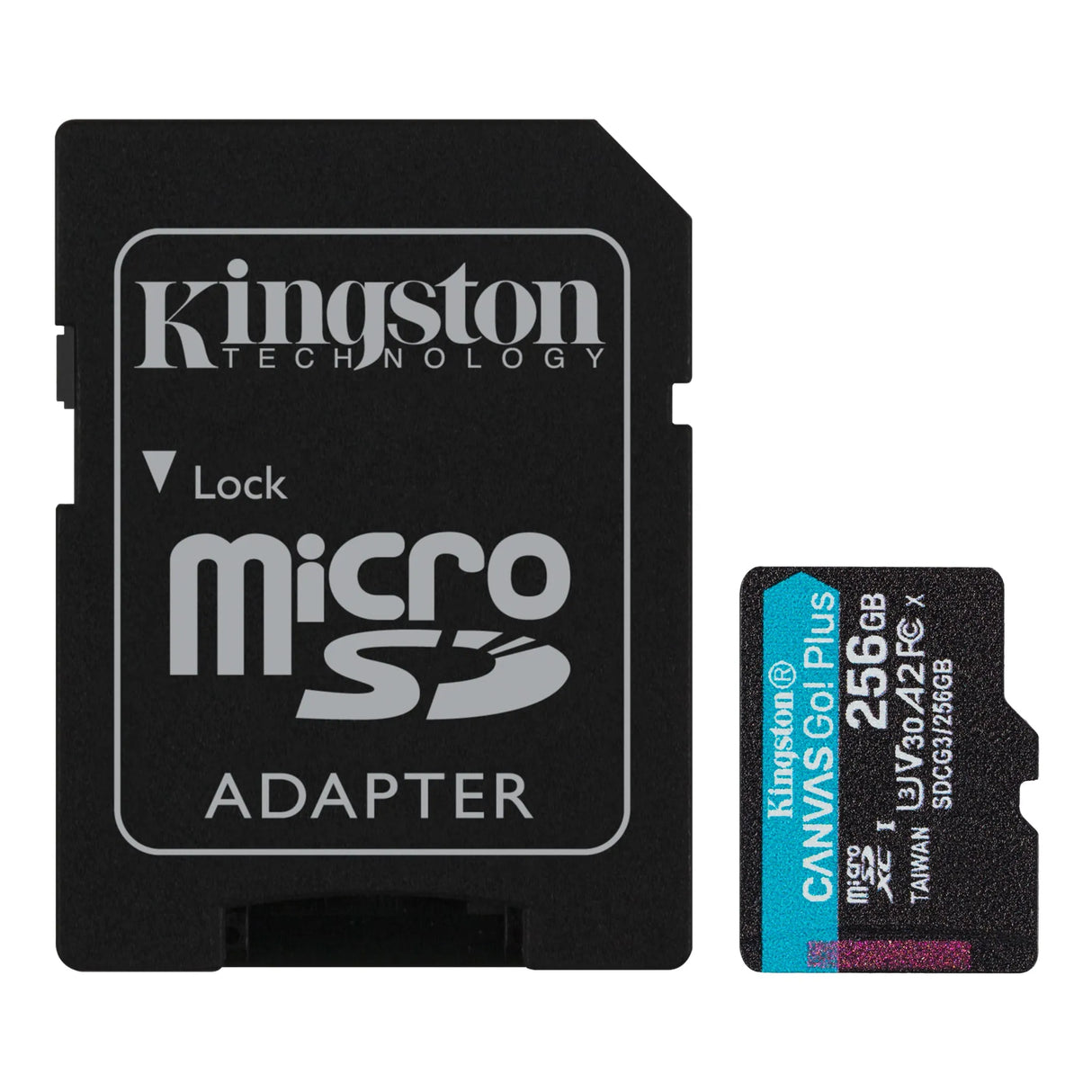 Kingston 256 GB Micro SD, atminties kortelė, 170/90 Mb/s