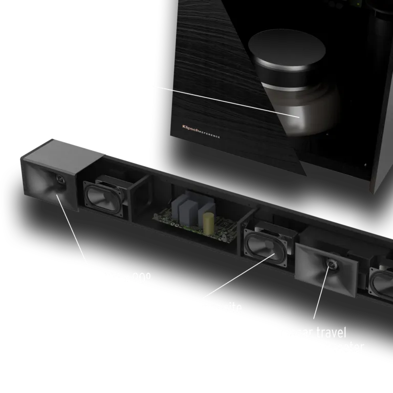 Klipsch Cinema 600, Soundbaras su belaide žemų dažnių garso kolonėle